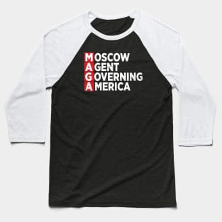 MOSCOW AGENT GOVERNING AMERICA Russia trump Retro Baseball T-Shirt